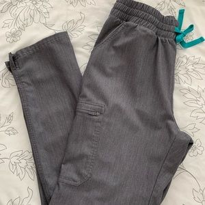 Figs Graphite Yola High Waisted Scrub Pant Medium